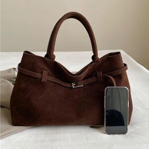 Women's Solid Color Tote Bag, Fashionable W Large Capacity Shopper Handbag